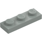 LEGO Lysegrå Plade 1 x 3 (3623)