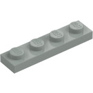 LEGO Hellgrau Platte 1 x 4 (3710)