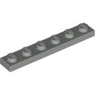 LEGO Light Gray Plate 1 x 6 (3666)