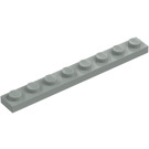 LEGO Světle šedá Deska 1 x 8 (3460)