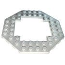 LEGO Light Gray Plate 10 x 10 Octagonal with Open Center (6063 / 29159)