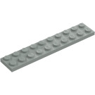 LEGO Lysegrå Plade 2 x 10 (3832)