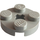 LEGO Light Gray Plate 2 x 2 Round with Axle Hole (with '+' Axle Hole) (4032)