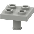 LEGO Lys grå Plate 2 x 2 med Bunn Stift (Ingen hull) (2476 / 48241)