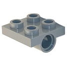 LEGO Light Gray Plate 2 x 2 with Hole without Underneath Cross Support (2444)