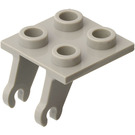 LEGO Light Gray Plate 2 x 2 with Wheel Holder (2415 / 66199)