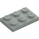 LEGO Světle šedá Deska 2 x 3 (3021)