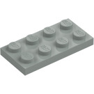 LEGO Světle šedá Deska 2 x 4 (3020)