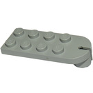 LEGO Hellgrau Platte 2 x 5 mit Kugelgelenkpfanne (3491)