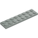 LEGO Gris claro Placa 2 x 8 (3034)