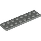 LEGO Light Gray Plate 2 x 8 (3034)