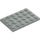 LEGO Gris claro Placa 4 x 6 (3032)