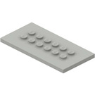 LEGO Gris claro Placa 4 x 8 con Espigas en Centre (6576)