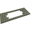 LEGO Gris clair assiette 6 x 16 avec Motor Coupé Type 1 (découpe étroite)