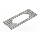 LEGO Lichtgrijs Plaat 6 x 16 met Motor Uitsparing Type 2 (grote uitsparing) (3058)