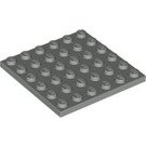 LEGO Lichtgrijs Plaat 6 x 6 (3958)