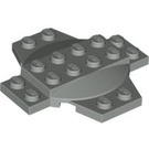 LEGO Light Gray Plate 6 x 6 x 0.667 Cross with Dome (30303)