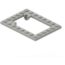 LEGO Světle šedá Deska 6 x 8 Trap Dveře Rám Zapuštěné držáky kolíků (30041)