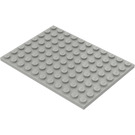 LEGO Hellgrau Platte 8 x 11