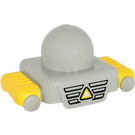 LEGO Light Gray Primo Plate 1 x 1 with Yellow Mudguards and Triangle