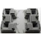 LEGO Light Gray Raised Baseplate 32 x 48 x 6 with Four Corner Holes with Dark Gray Rocks Pattern (30271)