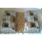 LEGO Light Gray Raised Baseplate 32 x 48 x 6 with Four Corner Holes with Stones / Bricks Pattern (30271 / 44989)