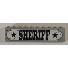 LEGO Sheriff Sign - 10 x 1 x 2 - Stickered Assembly