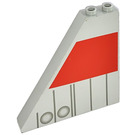 LEGO Light Gray Slope 1 x 6 x 5 (55°) with T-16 Tail without Bottom Stud Holders (30249 / 44557)