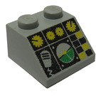 LEGO Lichtgrijs Helling 2 x 2 (45°) met Flight Control (3039 / 81871)