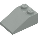 LEGO Vaaleanharmaa Luiska 2 x 3 (25°) karkealla pinnalla (3298)