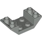 LEGO Light Gray Slope 2 x 4 (45°) Double Inverted with Open Center (4871)