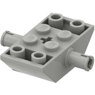 LEGO Light Gray Slope 2 x 4 (45°) Double Inverted with Pins (15647 / 30390)