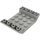 LEGO Lichtgrijs Helling 4 x 6 (45°) Dubbele Omgekeerd met Open Midden zonder gaten (30283 / 60219)