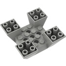 LEGO Gris claro Con pendiente 6 x 6 x 2 (65°) Invertido Quadruple (30373)