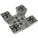 LEGO Light Gray Slope 6 x 6 x 2 (65°) Inverted Quadruple (30373)