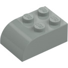 LEGO Lichtgrijs Helling Steen 2 x 3 met Gebogen bovenkant (6215)