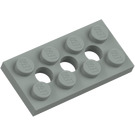 LEGO Grigio chiaro Technic Piastra 2 x 4 con Fori (3709)