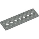 LEGO Light Gray Technic Plate 2 x 8 with Holes (3738)