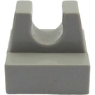 LEGO Light Gray Tile 1 x 1 with Clip (No Cut in Center) (2555 / 12825)