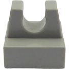 LEGO Grigio chiaro Piastrella 1 x 1 con Clip (Nessun taglio al centro) (2555 / 12825)