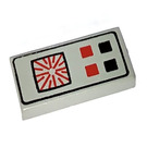 LEGO Light Gray Tile 1 x 2 with Computer with Groove (3069 / 80374)
