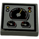 LEGO Light Gray Tile 2 x 2 with Speedometer and Gauges 8280 Sticker with Groove (3068)