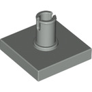 LEGO Light Gray Tile 2 x 2 with Vertical Pin (2460 / 49153)