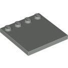 LEGO Light Gray Tile 4 x 4 with Studs on Edge (6179)