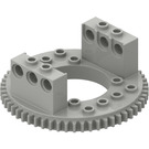 LEGO Light Gray Top for Turntable with Technic Bricks Attached (2855)