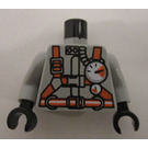 LEGO Lysegrå Torso med Harness og Regulator (973 / 73403)