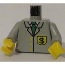 LEGO Gris claro Town Torso con Bank Employee Uniform (973)