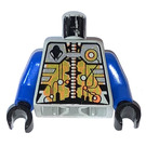 LEGO Light Gray UFO Droid Torso with Blue Arms (973)