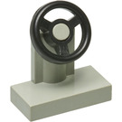 LEGO Light Gray Vehicle Console with Black Steering Wheel (3829 / 73081)