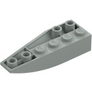 LEGO Light Gray Wedge 2 x 6 Double Inverted Right (41764)